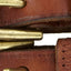 Lauren Ralph Lauren Tan Vachetta Tri-Strap Leather Belt