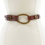 Lauren Ralph Lauren Tan Vachetta Tri-Strap Leather Belt