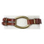 Lauren Ralph Lauren Tan Vachetta Tri-Strap Leather Belt