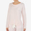 Lauren Ralph Lauren Tie Hem French Terry Lounge Top in Pink Heather