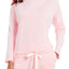 Lauren Ralph Lauren Tie Hem French Terry Lounge Top in Pink Heather