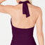 Lauren Ralph Lauren Tummy-control Halter Tankini Top Eggplant