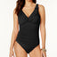 Lauren Ralph Lauren Tummy-control Underwire Ruffled One-piece Swimsuit Black