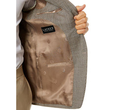 Lauren Ralph Lauren Ultraflex Brown & Cream Check Blazer Brown/Cream thumbnail 4