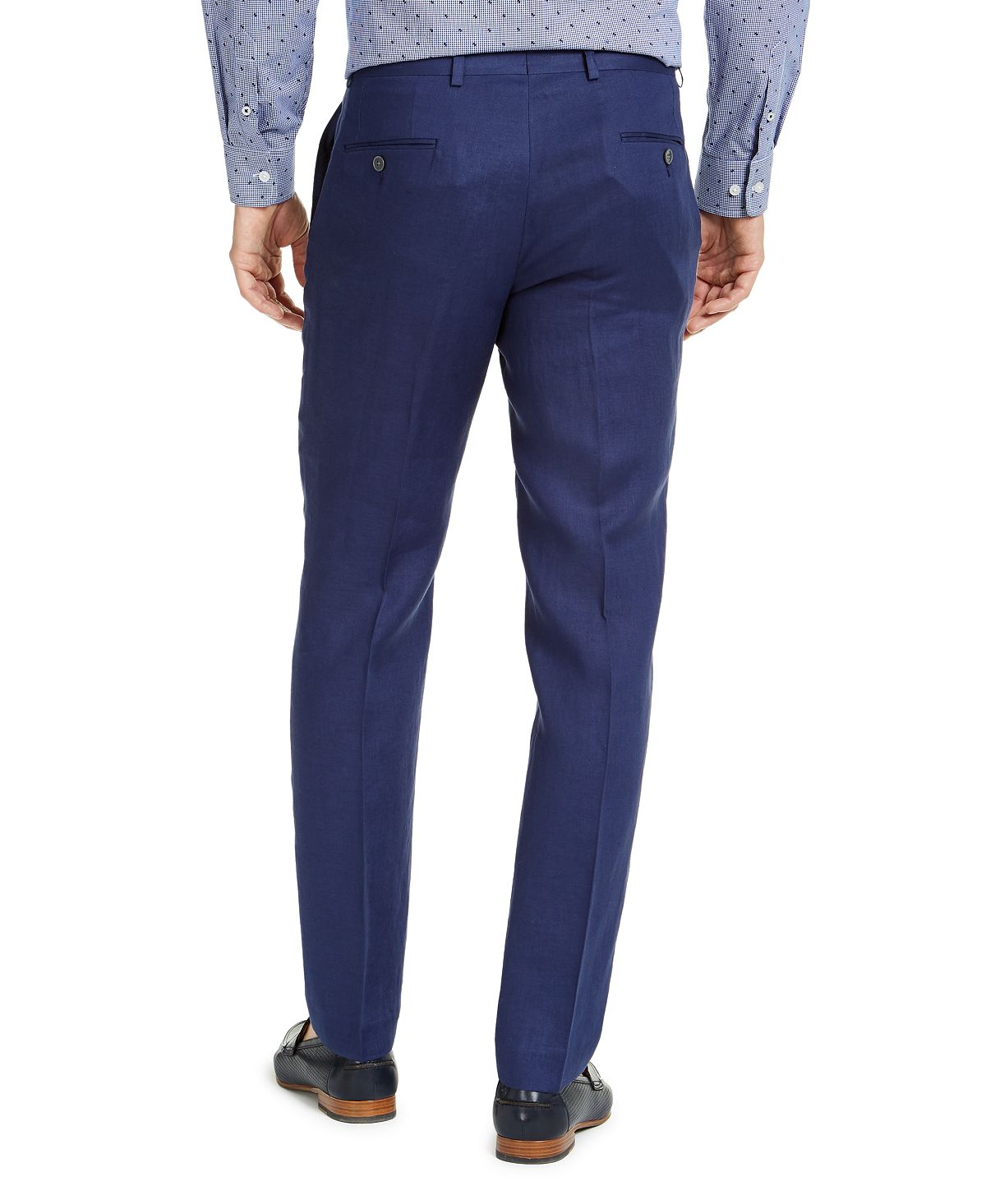 Lauren Ralph Lauren Ultraflex Classic-fit Linen Pants Navy