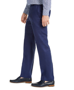 Lauren Ralph Lauren Ultraflex Classic-fit Linen Pants Navy thumbnail 3