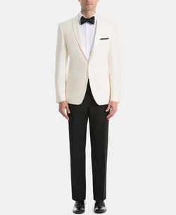 Lauren Ralph Lauren Ultraflex Classic-fit Twill Dinner Jacket Off White thumbnail 1