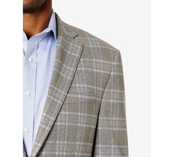 Lauren Ralph Lauren Ultraflex Plaid Blazer Tan/Blue thumbnail 3