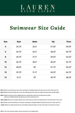 Lauren Ralph Lauren White Lattice Halter Swimsuit