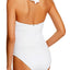 Lauren Ralph Lauren White Lattice Halter Swimsuit