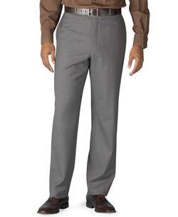 Lauren Ralph Lauren Wool Flat-front Performance Pants Medium Grey thumbnail 1