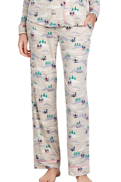 Layla Beige/Multi Ski-Lift Printed Pajama Set thumbnail 3