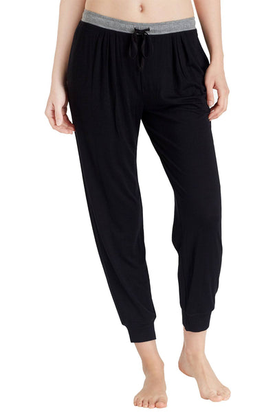 Layla Black/Charcoal Cropped Jogger Pant