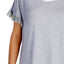 Layla Heather-Grey Ruffled-Trim Lounge Top