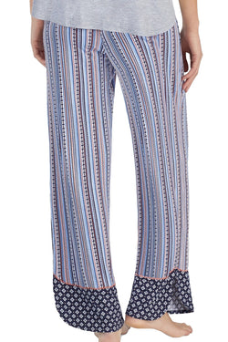 Layla Periwinkle-Stripe Drawstring-Tassle Lounge Pant thumbnail 3
