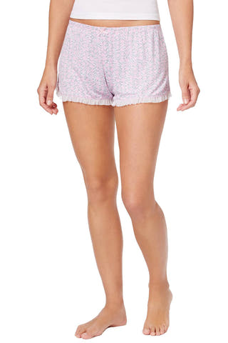 Layla Pink-Printed Sweet Things Pajama Boxer Short