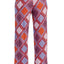 Layla Red/Multi Printed Drawstring/Tassle Lounge Pant