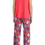 Layla Red/Multi Printed Drawstring/Tassle Lounge Pant