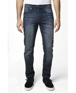 Lazer 5 Pocket Knit Skinny Denim Jean Indigo thumbnail 1