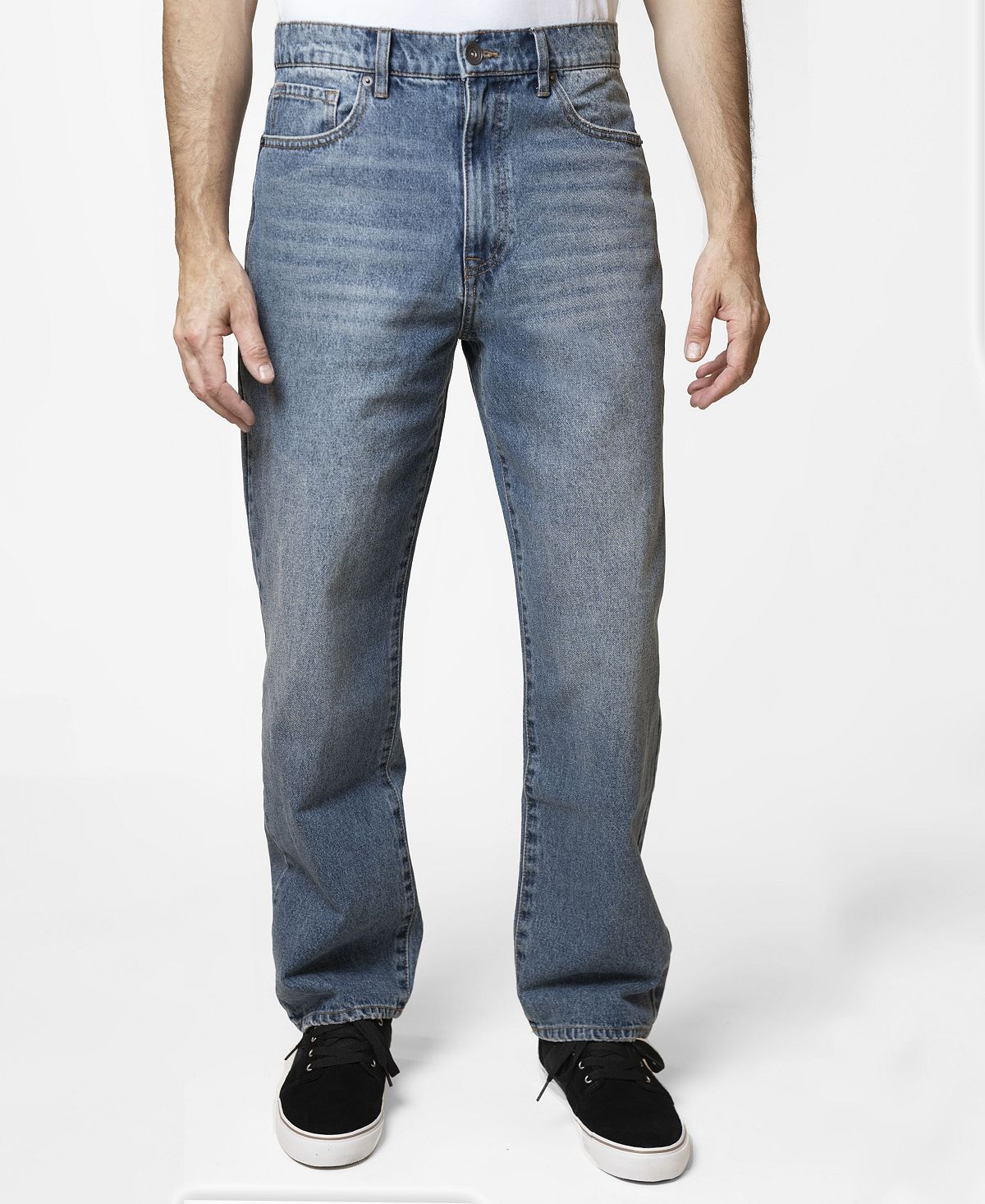 Lazer Loose-fit Rigid Jeans Blue