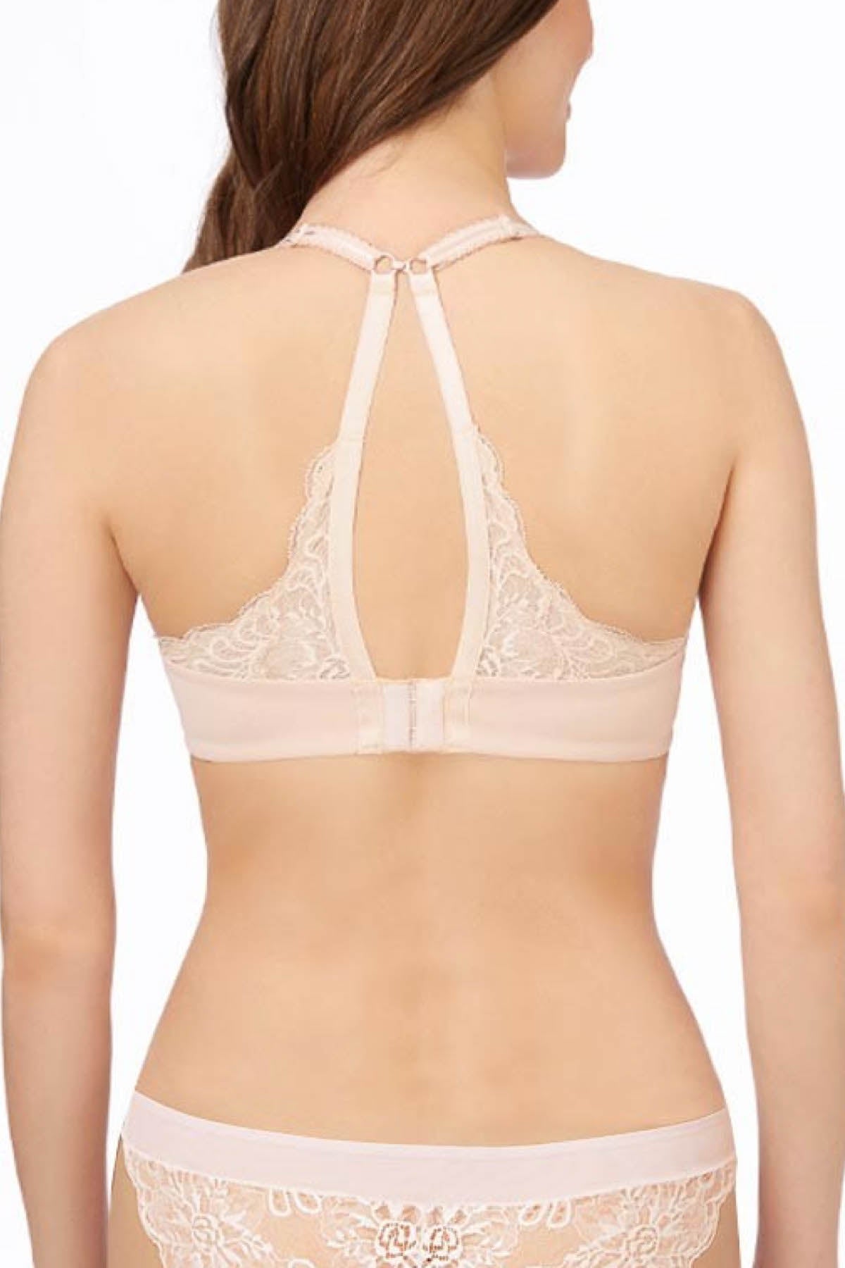 Le Mystere Almond Sophia Lace T-Back Bra
