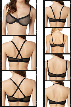 Le Mystere Black Infinite Sheer Unlined Bra thumbnail 2