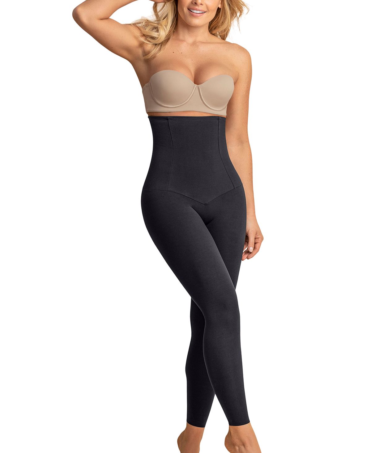 Leonisa Extra High Waisted Firm Compression Legging Black