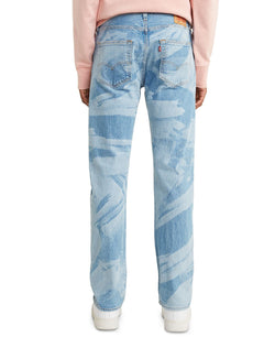 Levi's 501 Original Fit Laser Print Stretch Jeans Dill Seashell thumbnail 2