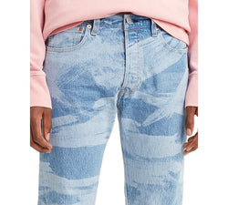 Levi's 501 Original Fit Laser Print Stretch Jeans Dill Seashell thumbnail 4