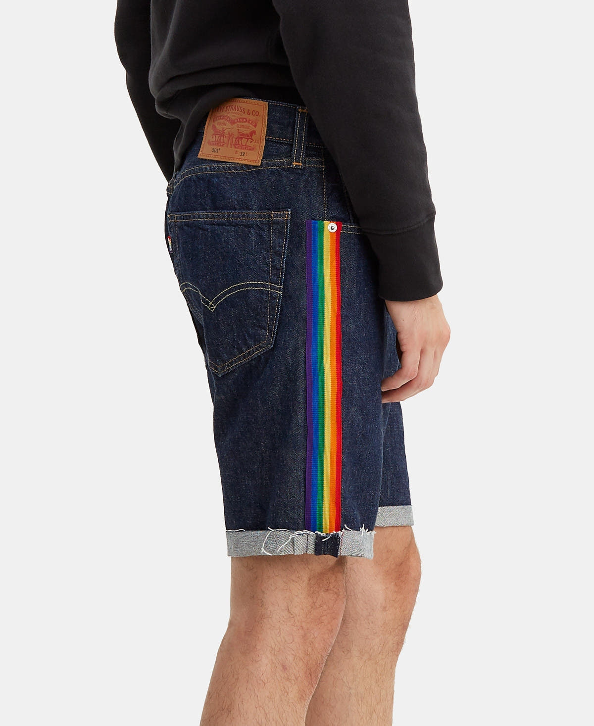 Levi's 501 Taper Regular Fit Denim Cutoff Shorts Ermold Rinse
