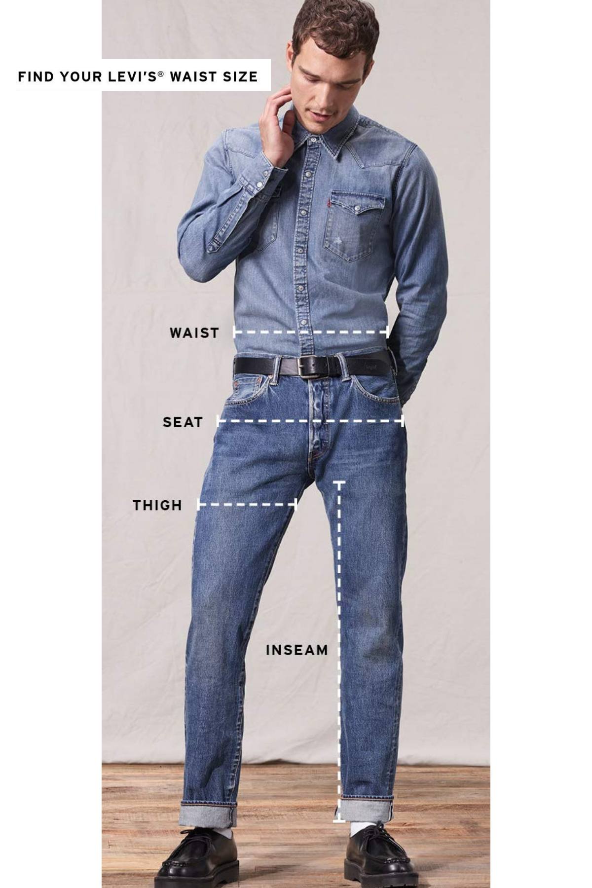 Levi's 502 Light-Stonewash Tapered Carpenter Jeans