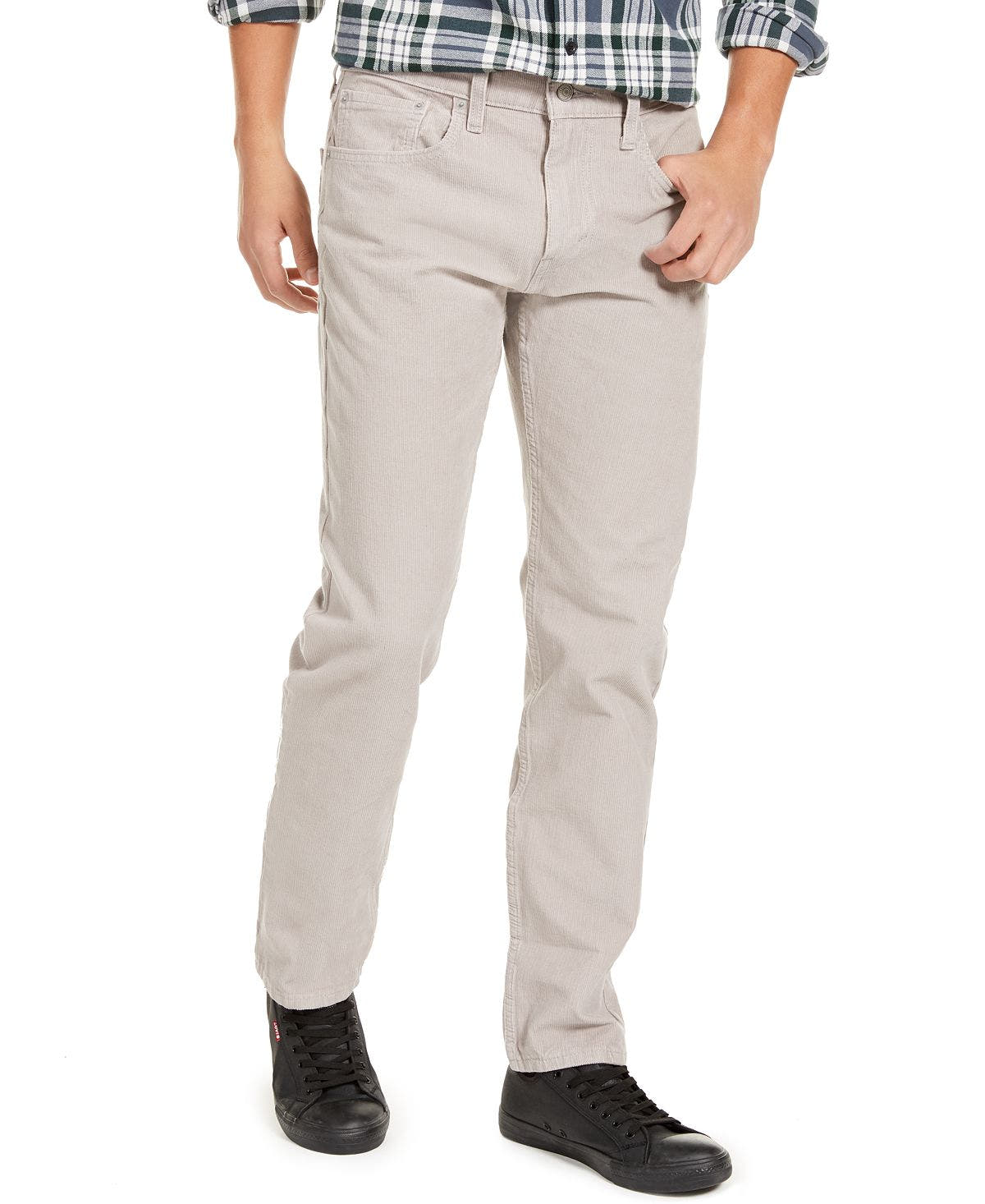 Levi's 502 Taper Corduroy Pants Opal Grey