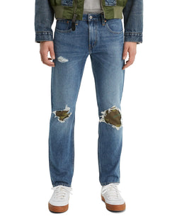 Levi's 502 Tapered Fit Ripped With Camo Print Repair Jeans E Collins thumbnail 1
