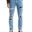 Levi's 511 Slim Fit Rip And Repair Jeans Lemongrass Repair
