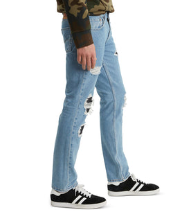 Levi's 511 Slim Fit Rip And Repair Jeans Lemongrass Repair thumbnail 3
