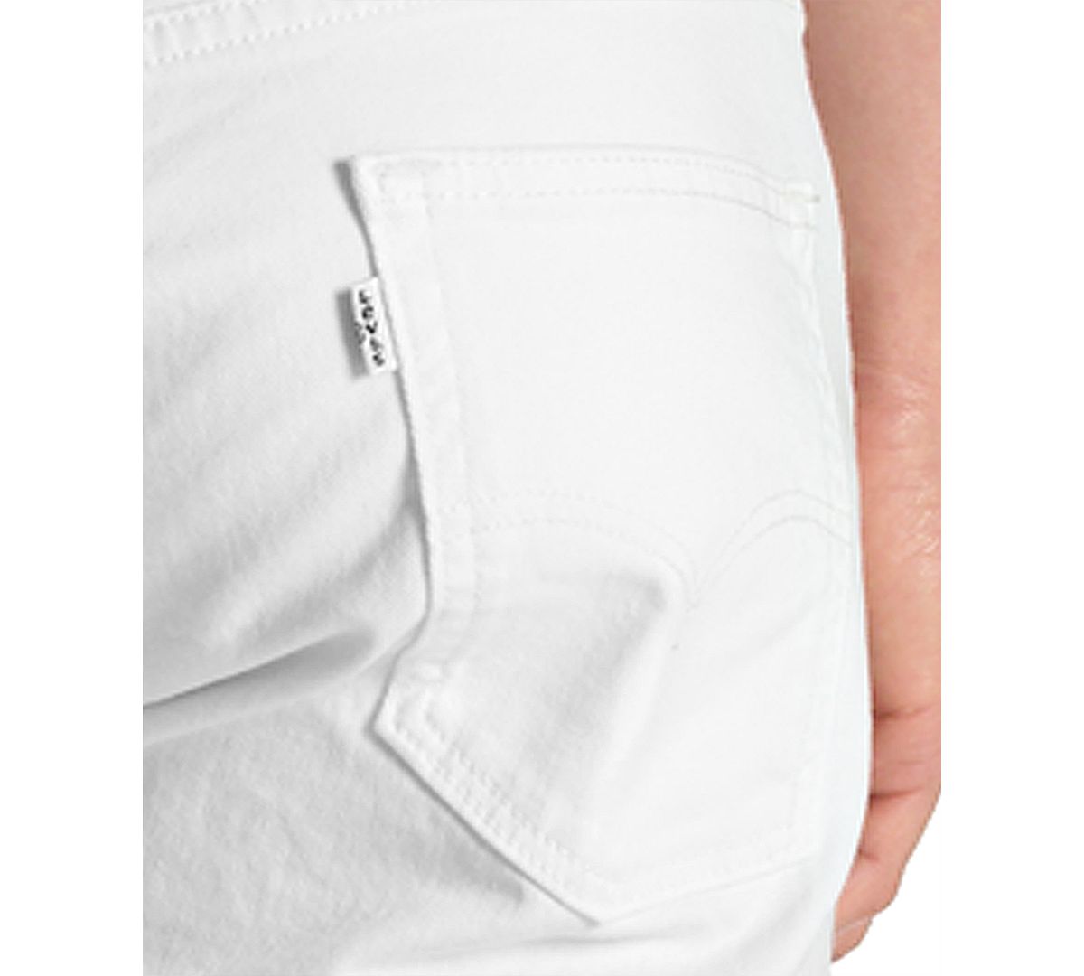 Levi's 514 Straight Fit Jeans White Stretch