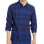 Levi's Alban Plaid Flannel Shirt Night Sky