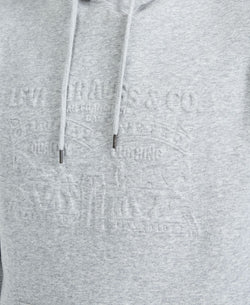 Levi's Arena Embossed-logo Pullover Hoodie Athletic Heather Grey thumbnail 3