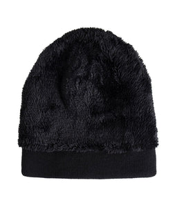 Levi's Buffalo Check Cuff Beanie With Leather Logo Patch Burgundy, Black thumbnail 4