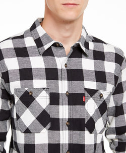 Levi's Buffalo Check Flannel Shirt Marshmallow thumbnail 3