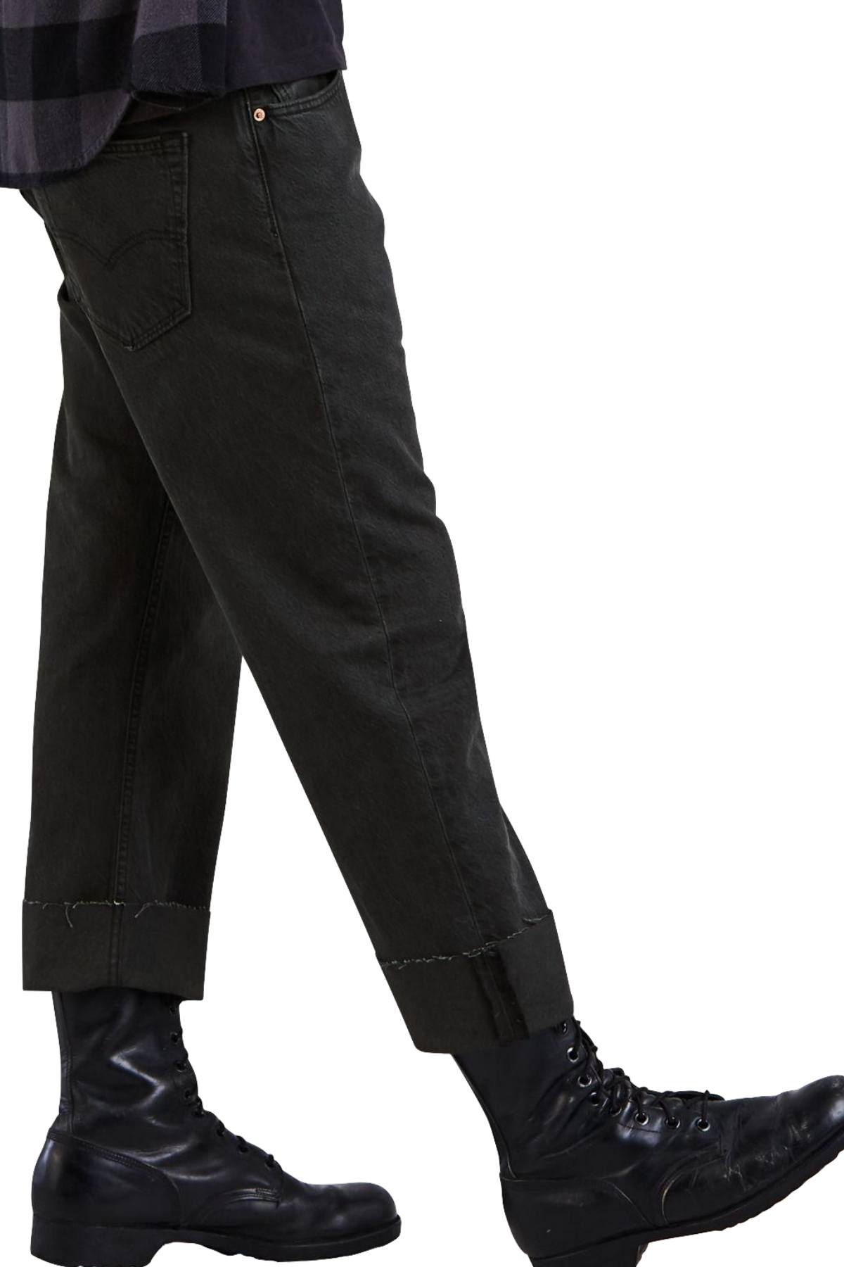 Levi's Bunker-Black 501™ Original Custom-Pleat Jeans