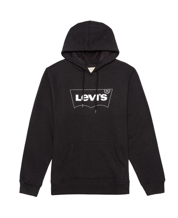 Levi's Burndlen Fleece Logo Hoodie Caviar