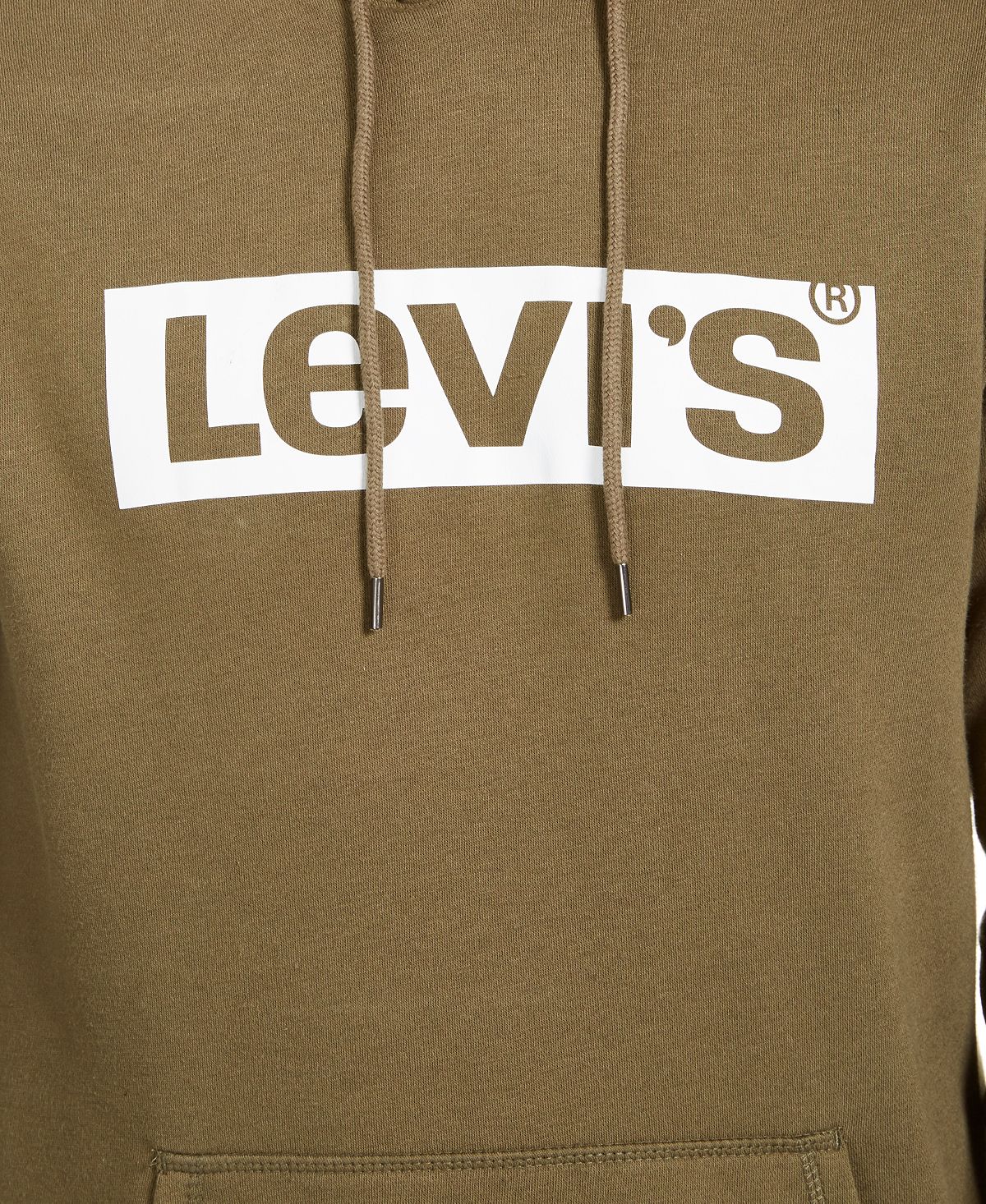Levi's Burndlen Fleece Logo Hoodie Olive Night