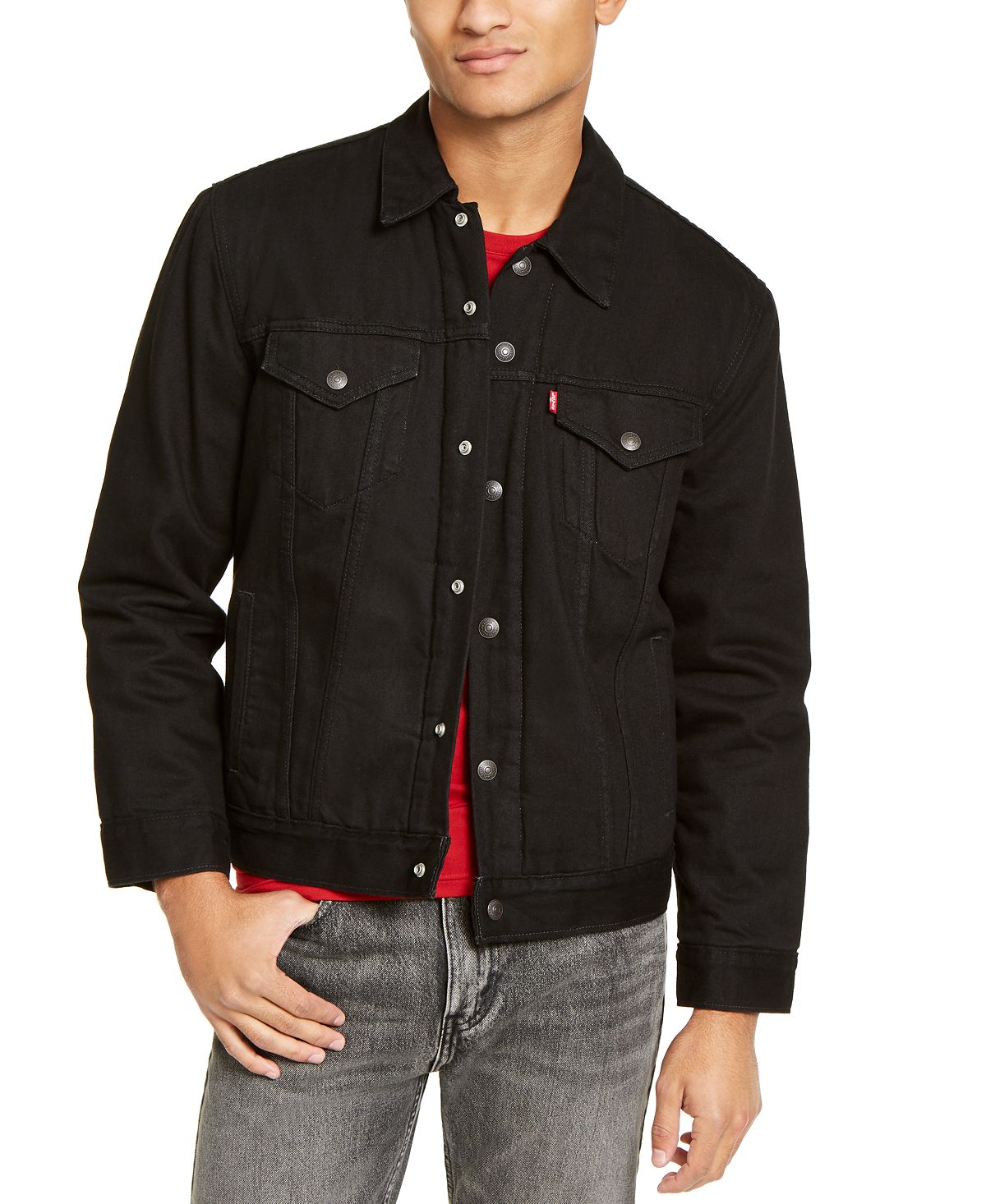 Levi's Camo Sherpa Lined Trucker Jacket Covert Ops