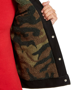 Levi's Camo Sherpa Lined Trucker Jacket Covert Ops thumbnail 3