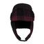 Levi's Canvas Trapper Hat With Plaid Sherpa Lining Black, Red