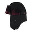 Levi's Canvas Trapper Hat With Plaid Sherpa Lining Black, Red