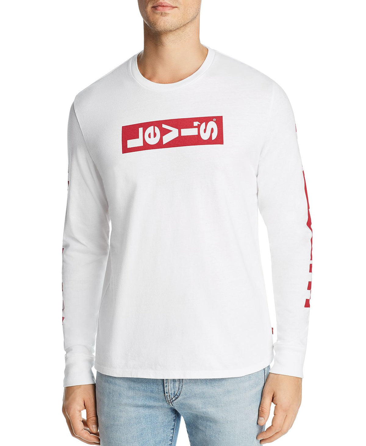 Levi's Checker Logo Graphic Tee White