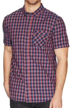 Levi's Cranberry Poplin Check Shirt thumbnail 2