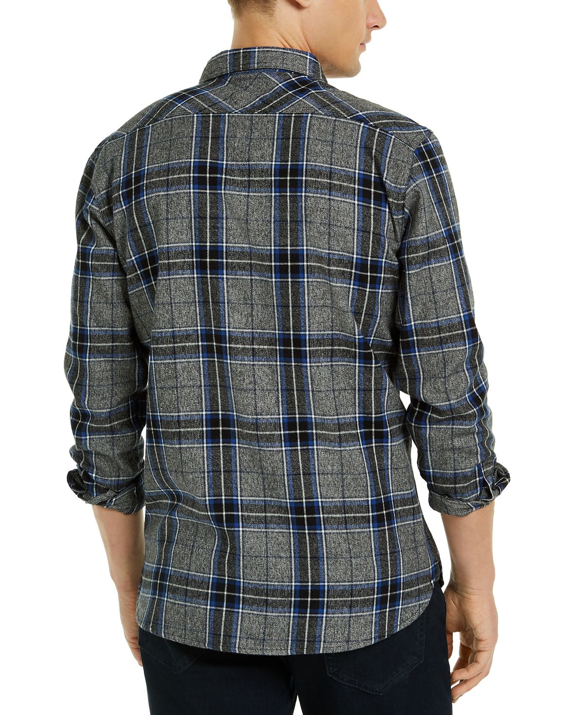 Levi's Crance Plaid Flannel Shirt Caviar